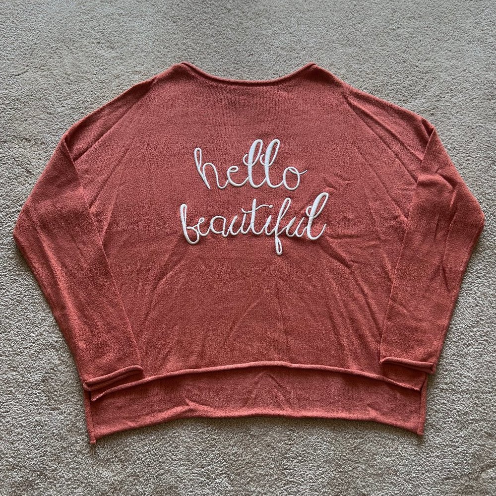 Kittenish Orange Sweater - Size Small